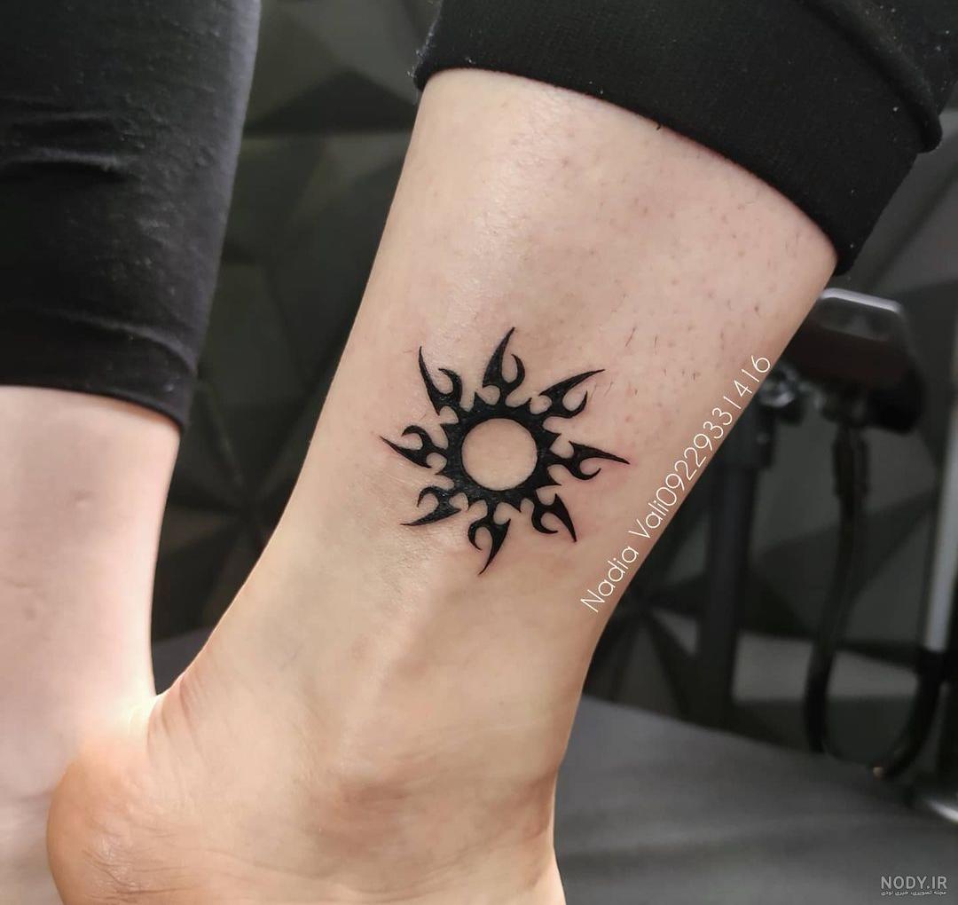 مدل تاتو ساده روی مچ پا مدل تاتو ساده روی مچ پا