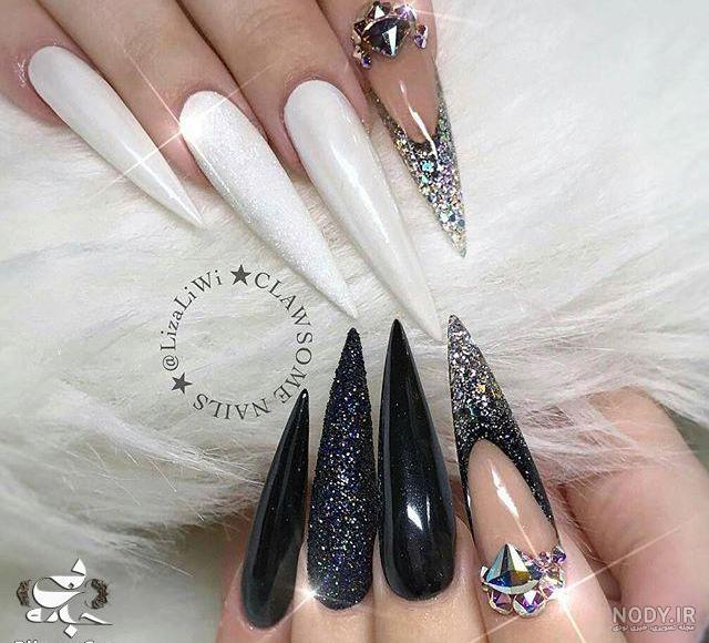 مدل طراحی ناخن ژورنالی