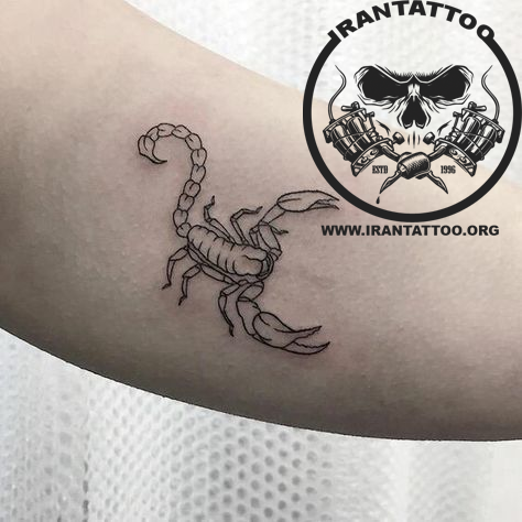 تاتو عقرب روی مچ دست تاتو عقرب روی مچ دست