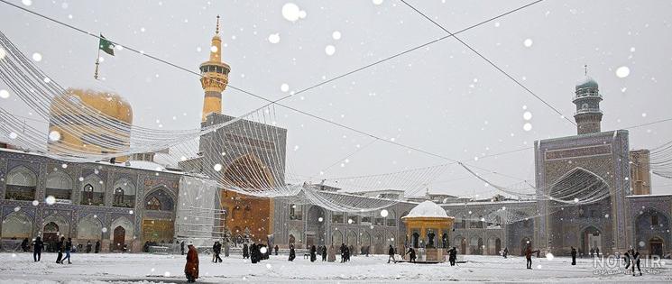 عکس حرم امام رضا در روز بارانی عکس حرم امام رضا در روز بارانی