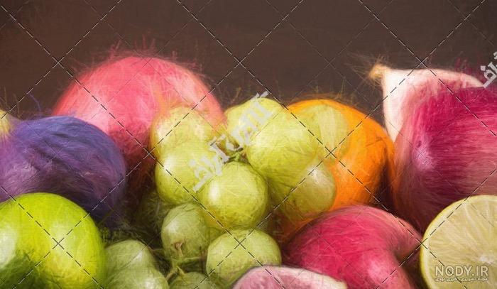 عکس نقاشی سبد میوه ساده عکس نقاشی سبد میوه ساده
