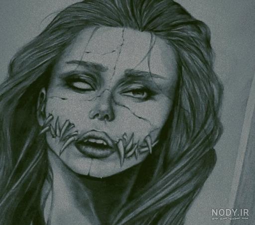 نقاشی سیاه قلم فانتزی ساده نقاشی سیاه قلم فانتزی ساده