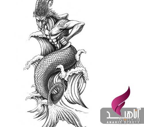 طرح تاتو مردانه خام