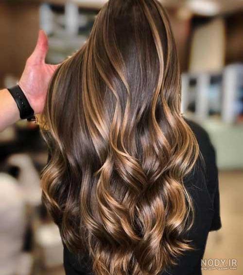 رنگ مو هایلایت تیره