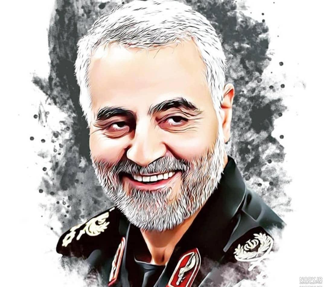 عکس حاج قاسم سلیمانی برای پروفایل واتساپ جديد
