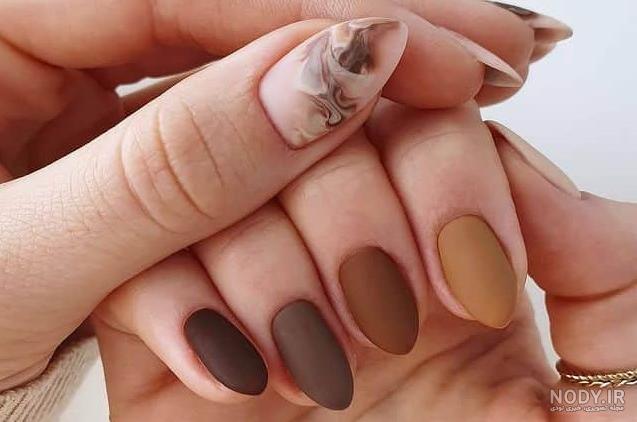 شیک طرح ناخن پاییزی