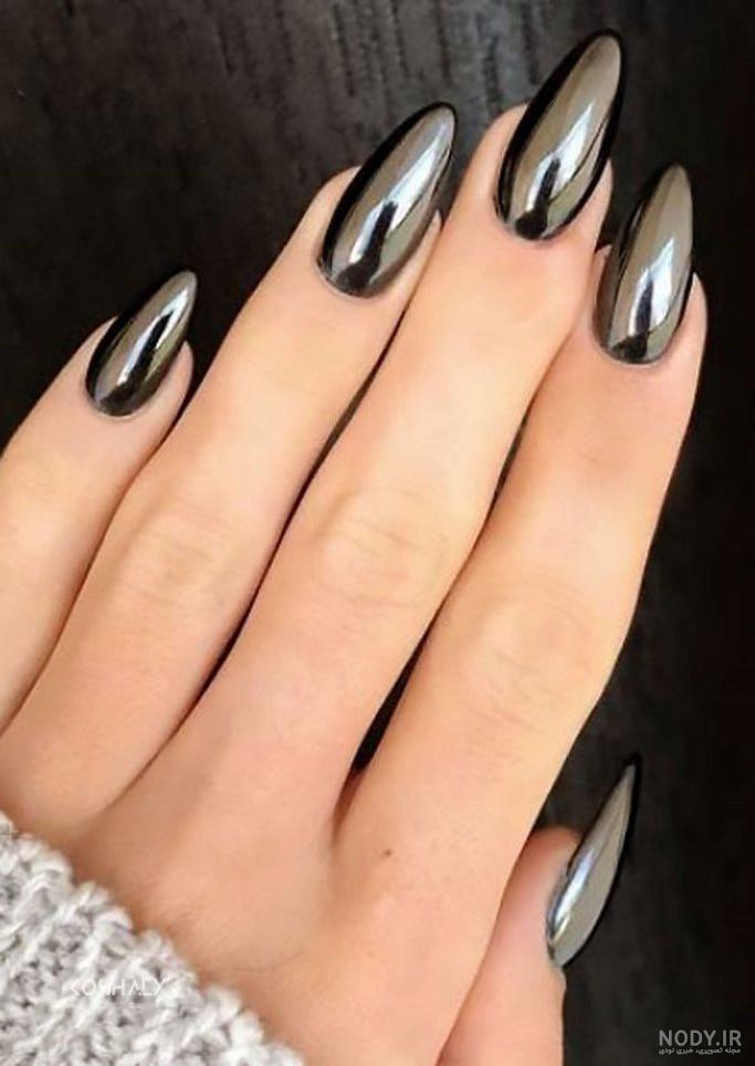 عکس ناخن بلند لاک زده عکس ناخن بلند لاک زده