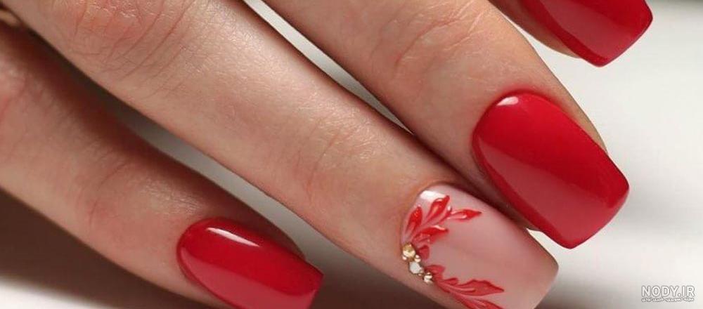 فرنچ طرح ناخن پاییزی