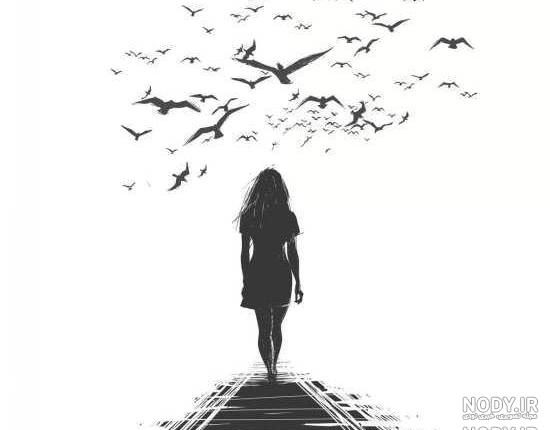 نقاشی دخترانه زیبا