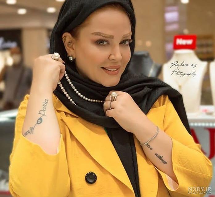 خالکوبی دست بهاره رهنما