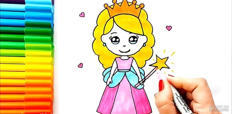 عکس نقاشی دختر پرنسسی