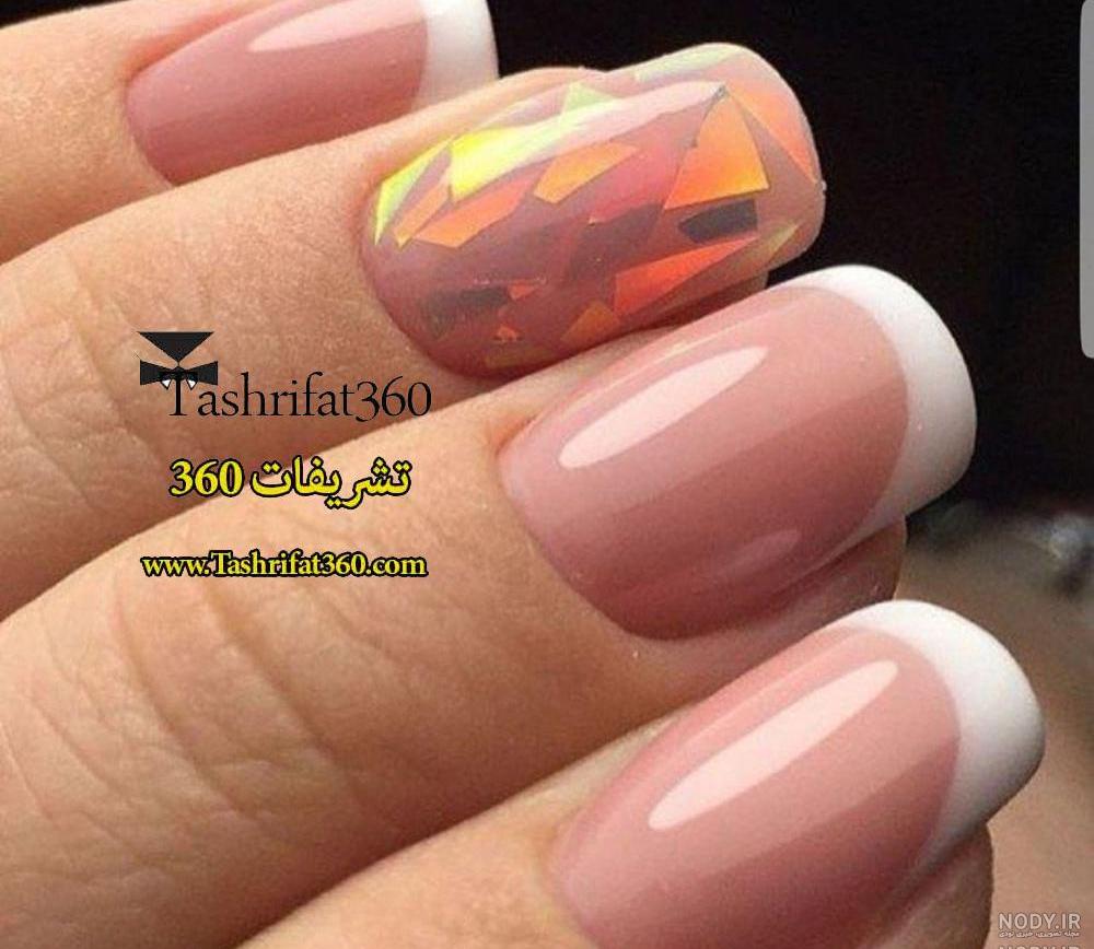 مدل ناخن چهارگوش کوتاه