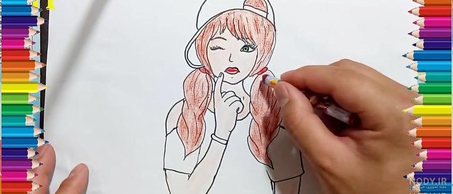نقاشی زیبا کودکانه دخترانه