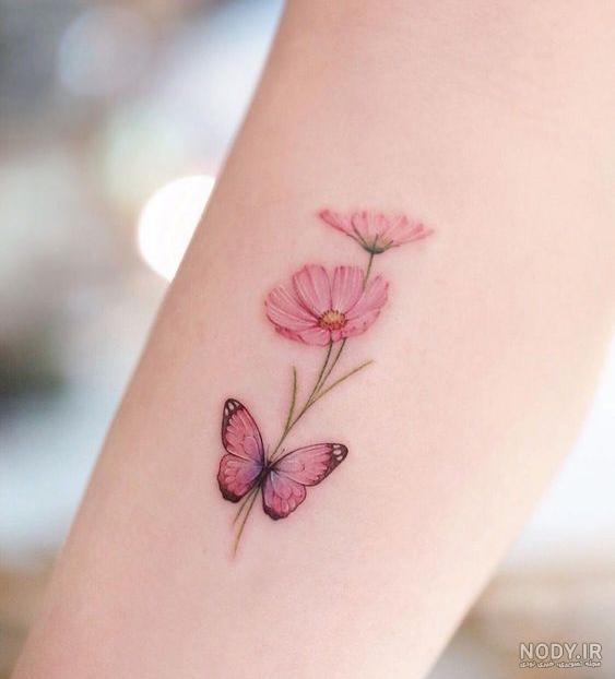 تاتو روی دست دختر