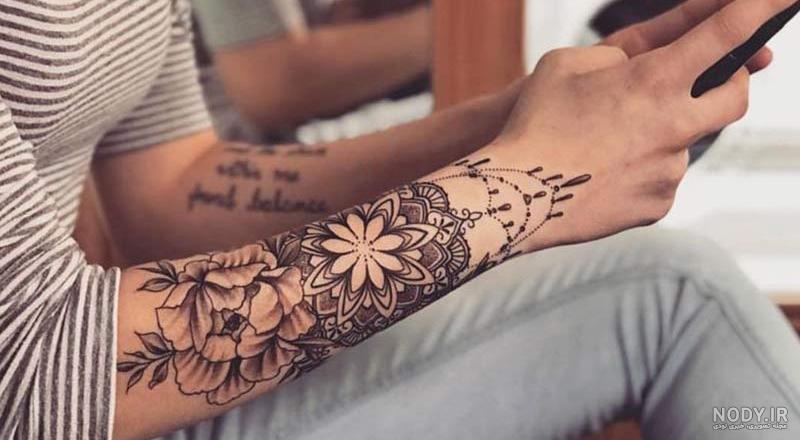 تاتو روی دست زنان