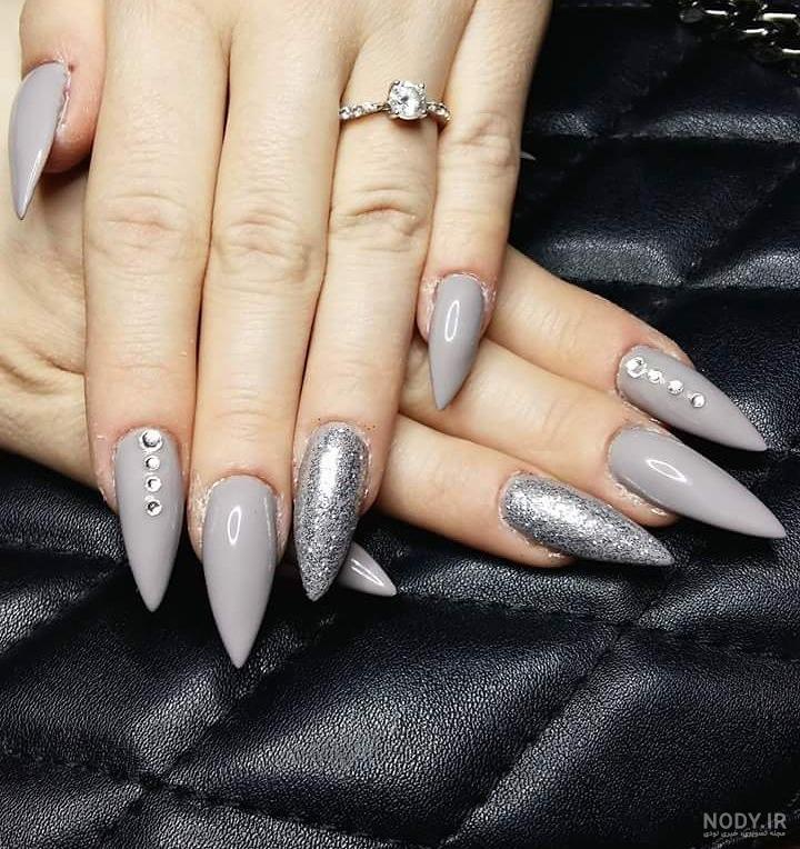 مدل جدید کاشت ناخن نوک تیز