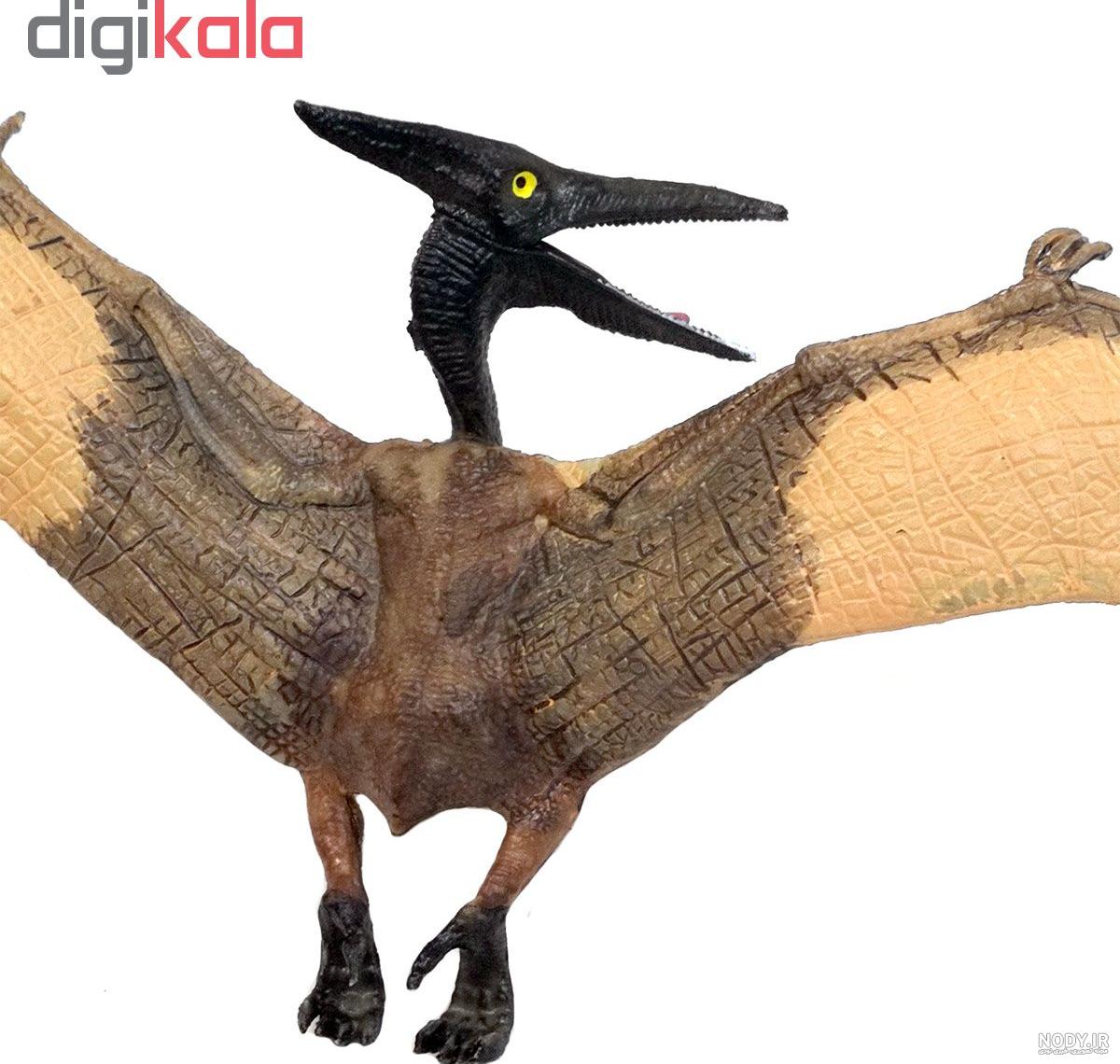 عکس دایناسور بی دندان بال واقعی