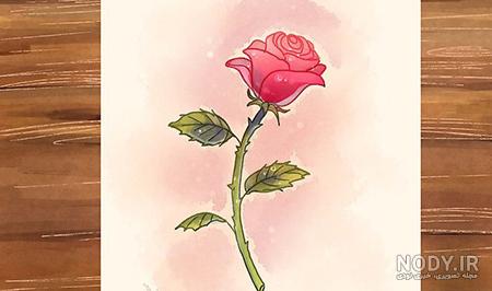 نقاشی گل لاله برای روز پدر
