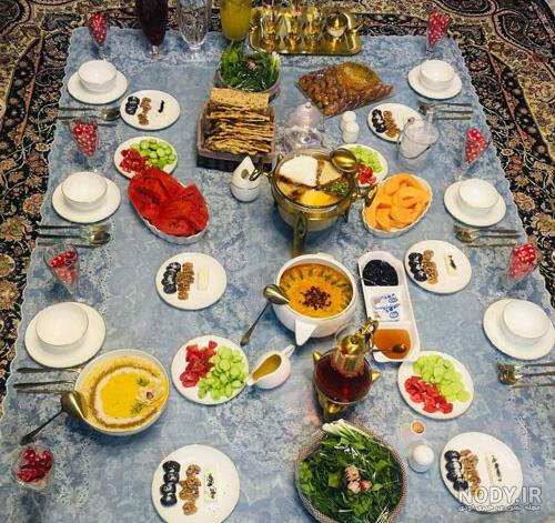 عکس سفره افطاری ساده عکس سفره افطاری ساده