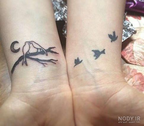 مدل تاتو روی دست با خودکار