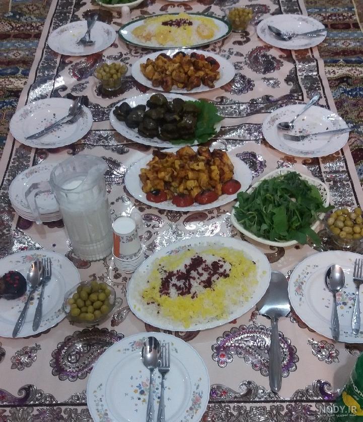 عکس سفره افطار قدیمی