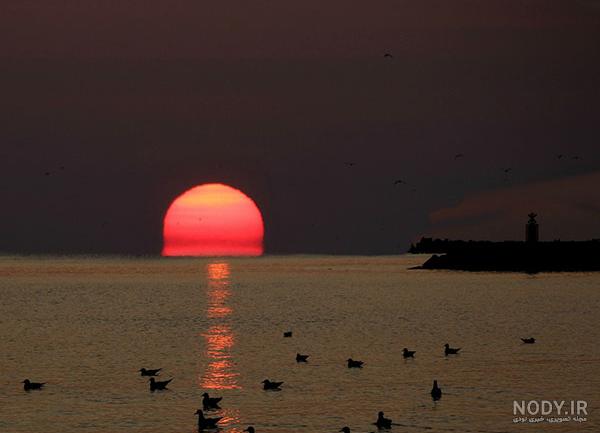 عکس غروب غمگین