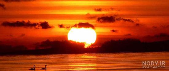 عکس خفن عکس غروب دریا غمگین