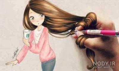 نقاشی فانتزی کارتونی آسان