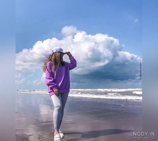 ژست عکس کنار دریا مردانه