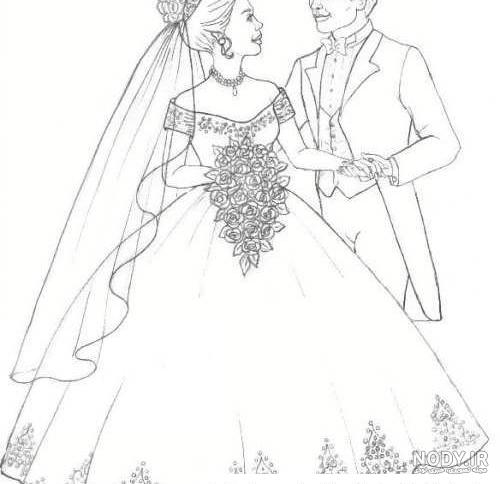 عکس نقاشی ساده عروس هلندی