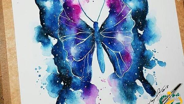 نقاشی زیبا با گواش