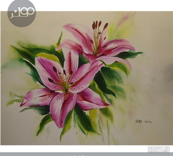 نقاشی گل رز