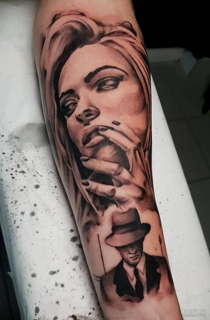 تاتو روی دست دخترانه شیک تاتو روی دست دخترانه شیک