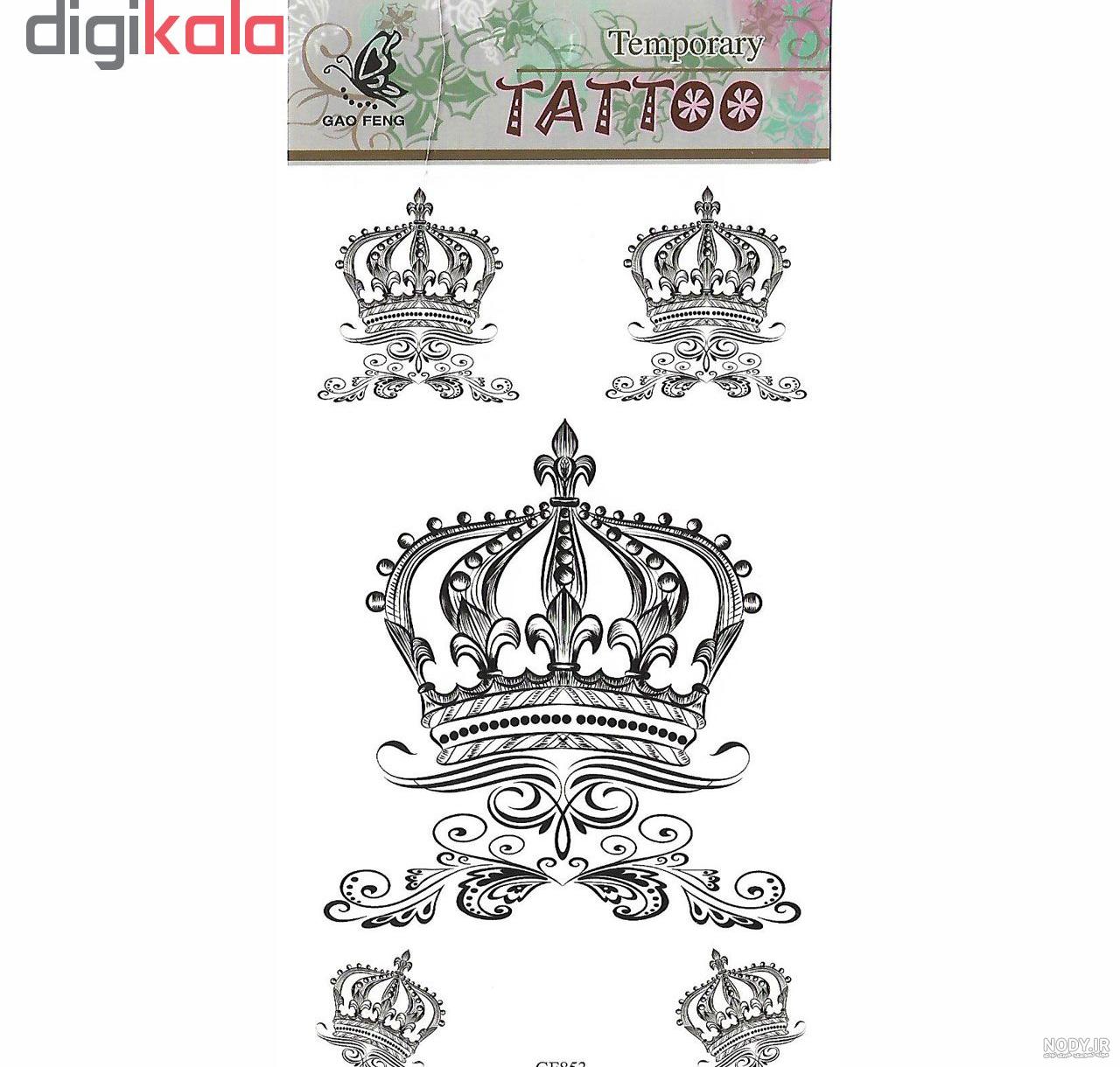 عکس تاتو تاج مردانه