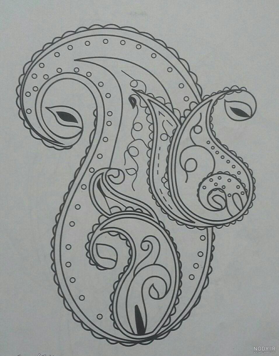 نقاشی گل ساده