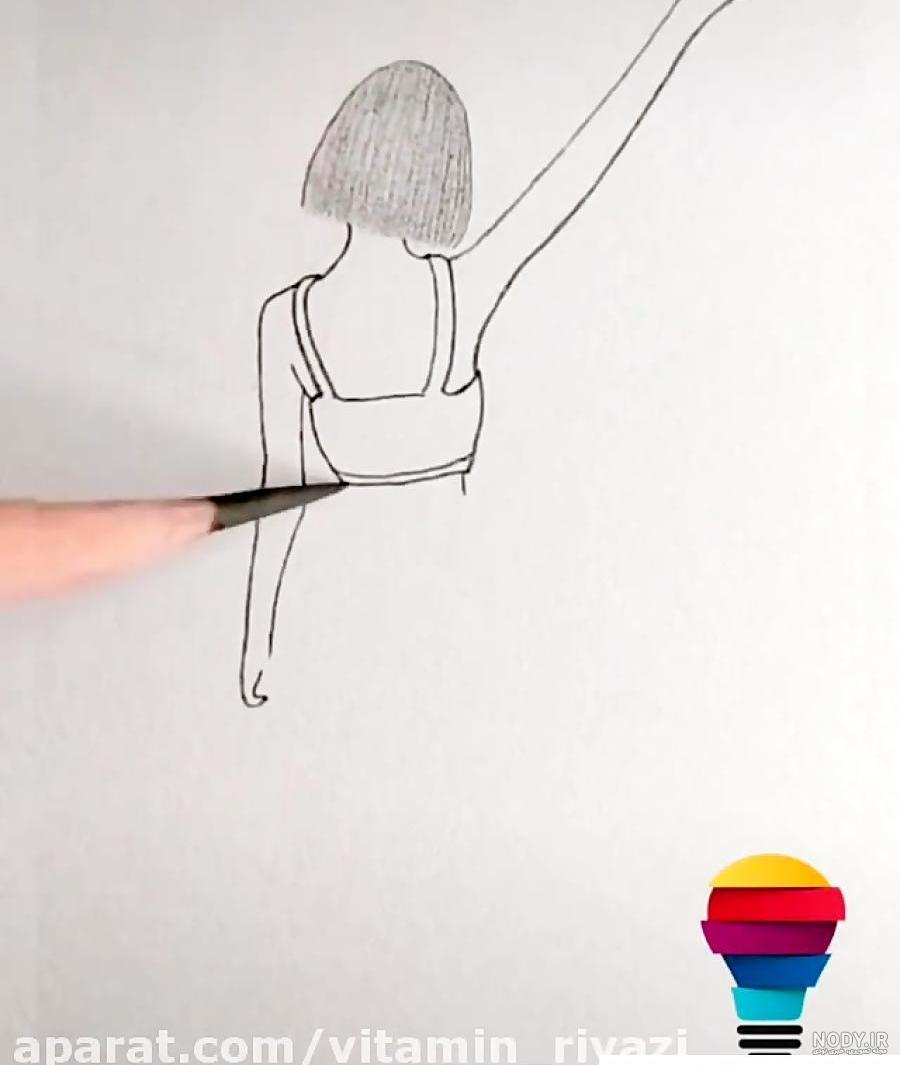 نقاشی دخترانه زیبا