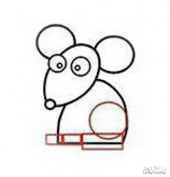 آموزش نقاشی ساده و زیبا موش