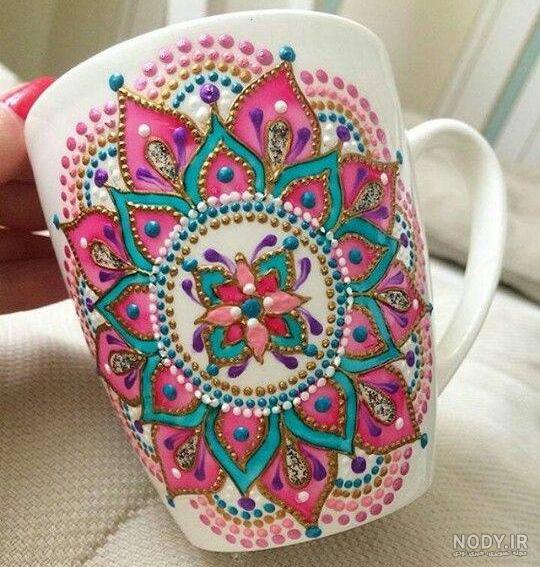 نقاشی زیبا لیوان