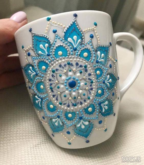 نقاشی زیبای لیوان