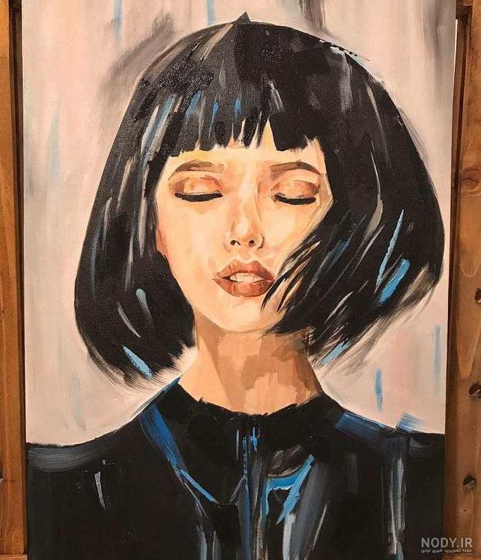 عکس نقاشی چهره دختر بچه