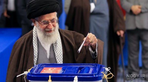 تصاویر رای دادن رهبر انقلاب