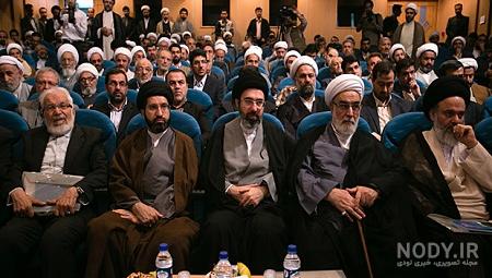 عکس خامنه ای با همسرش