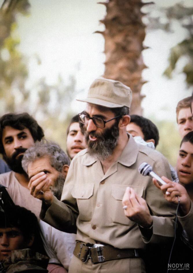 عکس رهبر انقلاب در زمان جنگ عکس رهبر انقلاب در زمان جنگ
