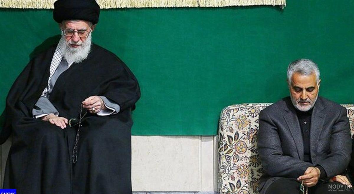 تصویر رهبر انقلاب و سردار سلیمانی