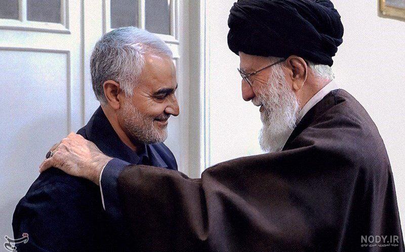 عکس های رهبر انقلاب سردار سلیمانی