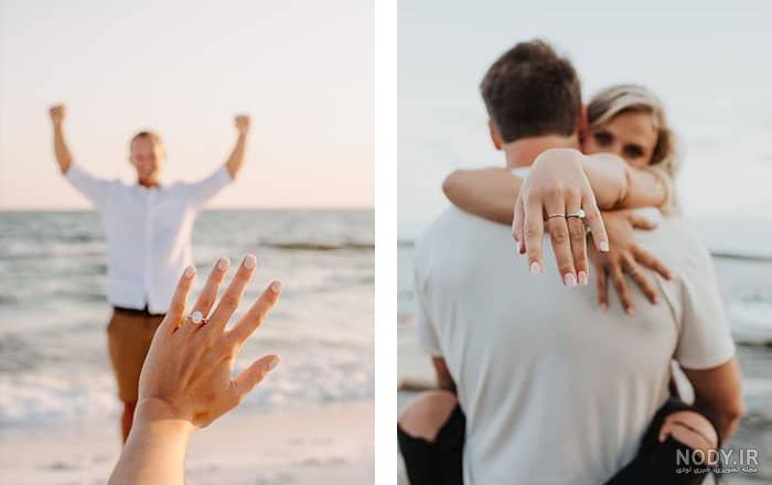 ژست عکس کنار دریا شمال