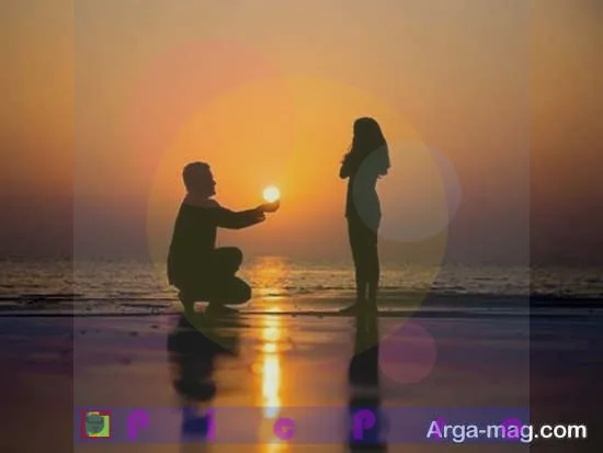 ژست عکس کنار دریا شمال