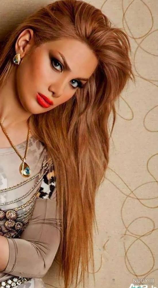 عکس رنگ مو چای عسلی عکس رنگ مو چای عسلی