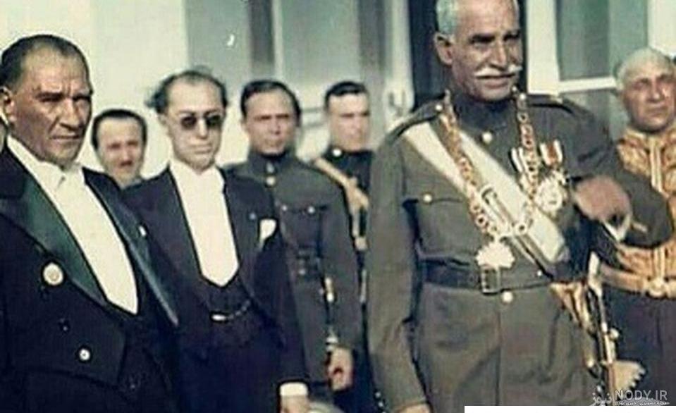 عکس رضا شاه با اتاتورک