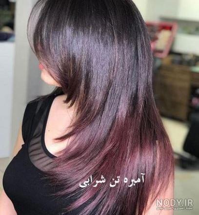 عکس رنگ مو از پشت سر